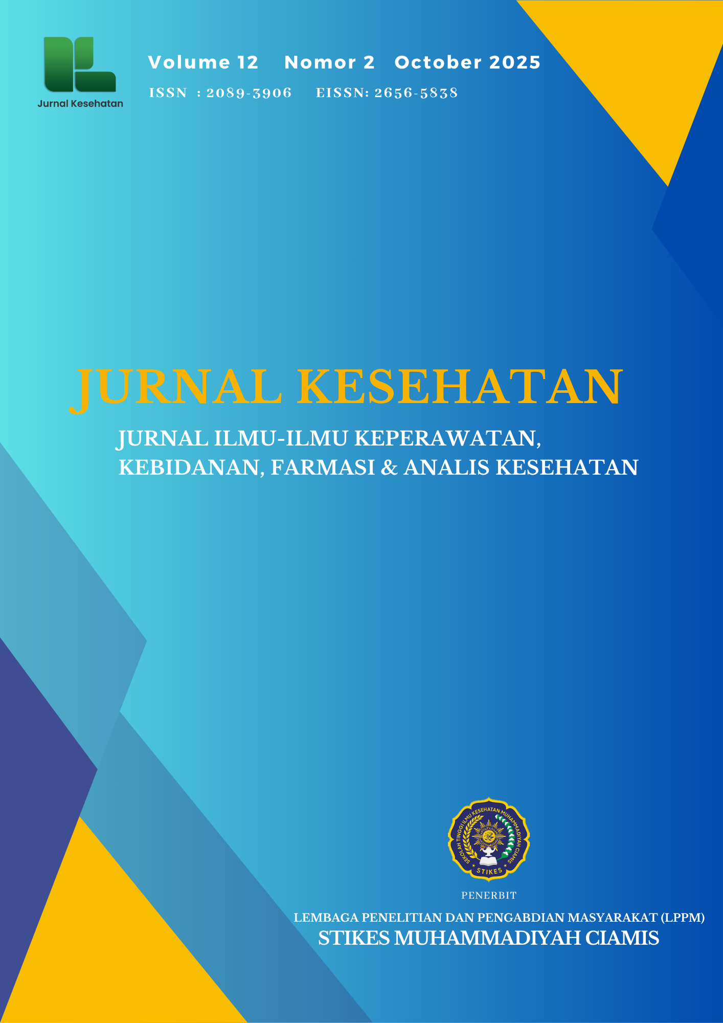					View Vol. 12 No. 2 (2025): Jurnal Kesehatan (Oktober 2025)
				