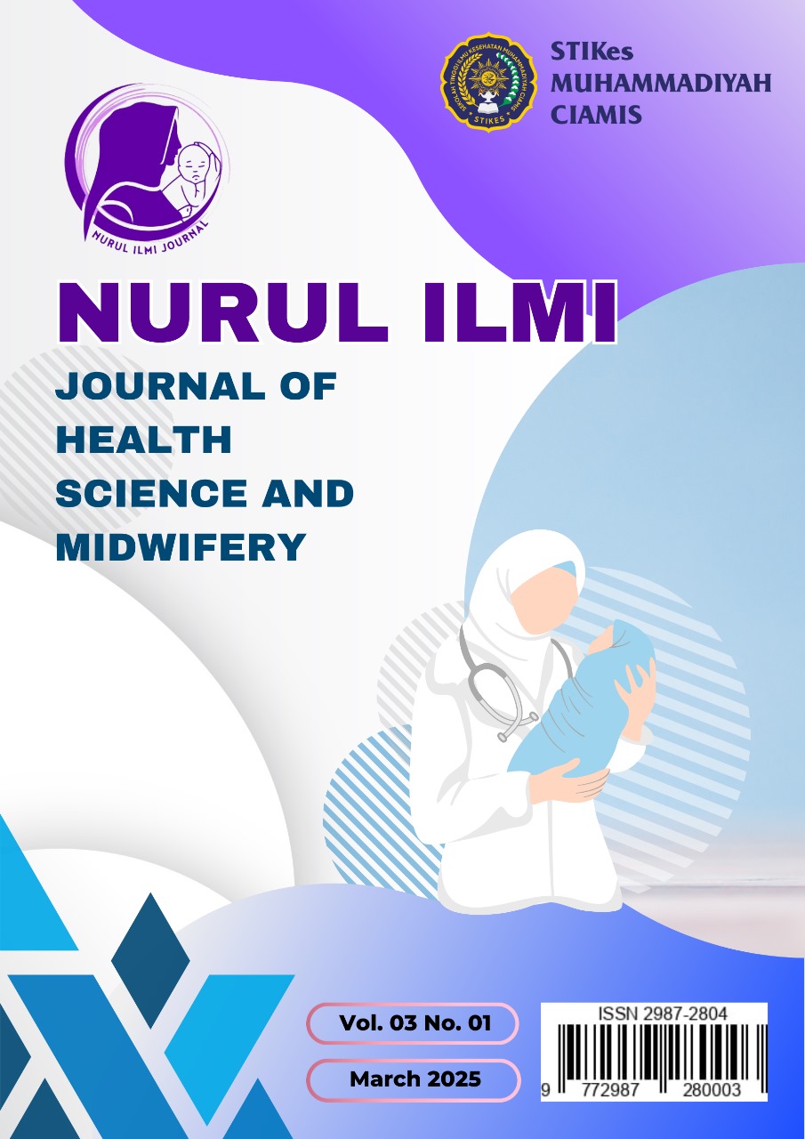 					View Vol. 3 No. 1 (2025): Nurul Ilmi: Journal of Health Sciences and Midwifery (March 2025) 
				
