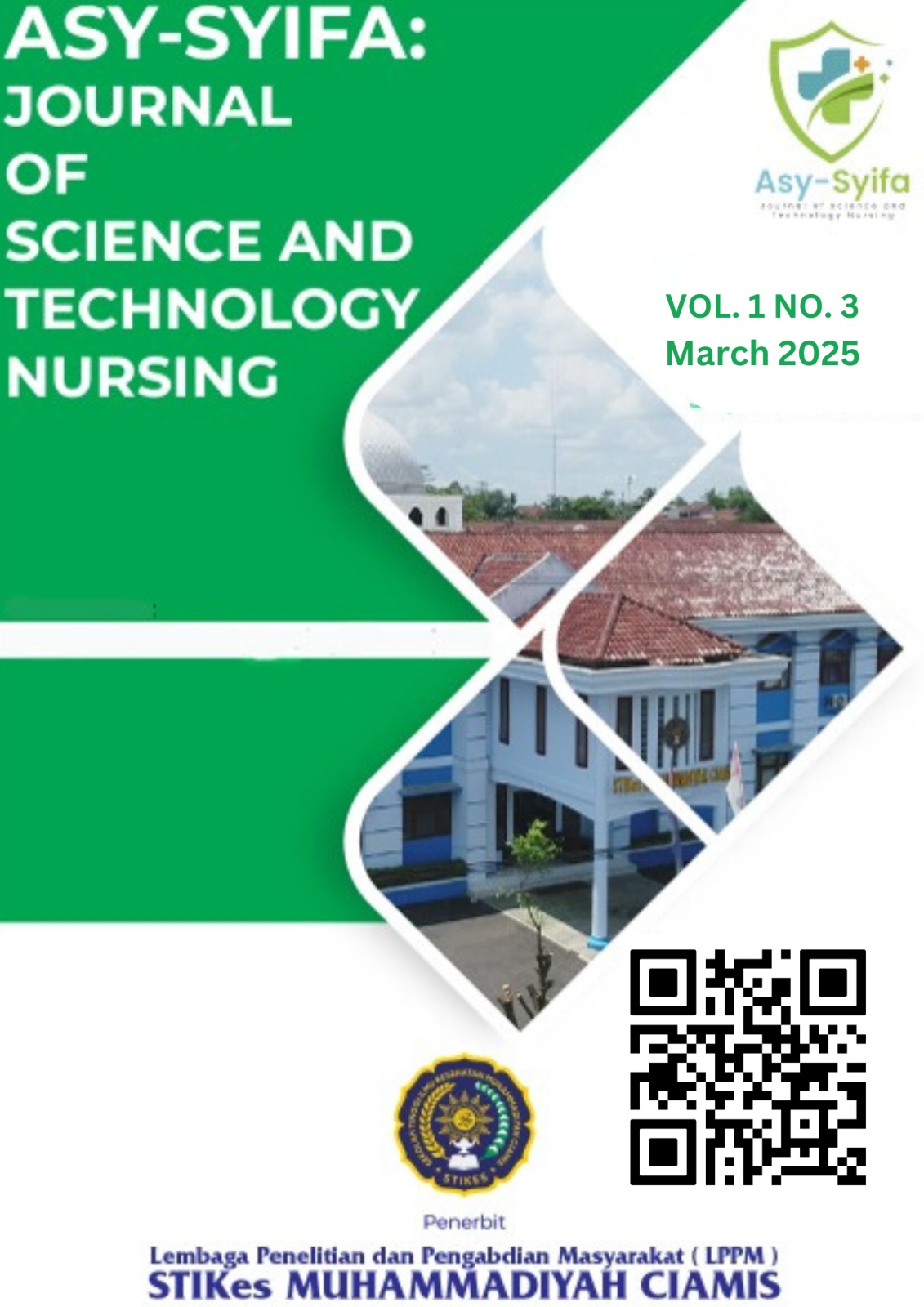 					View Vol. 3 No. 1 (2025): Asy-Syifa: Journal of Science and Technology Nursing
				
