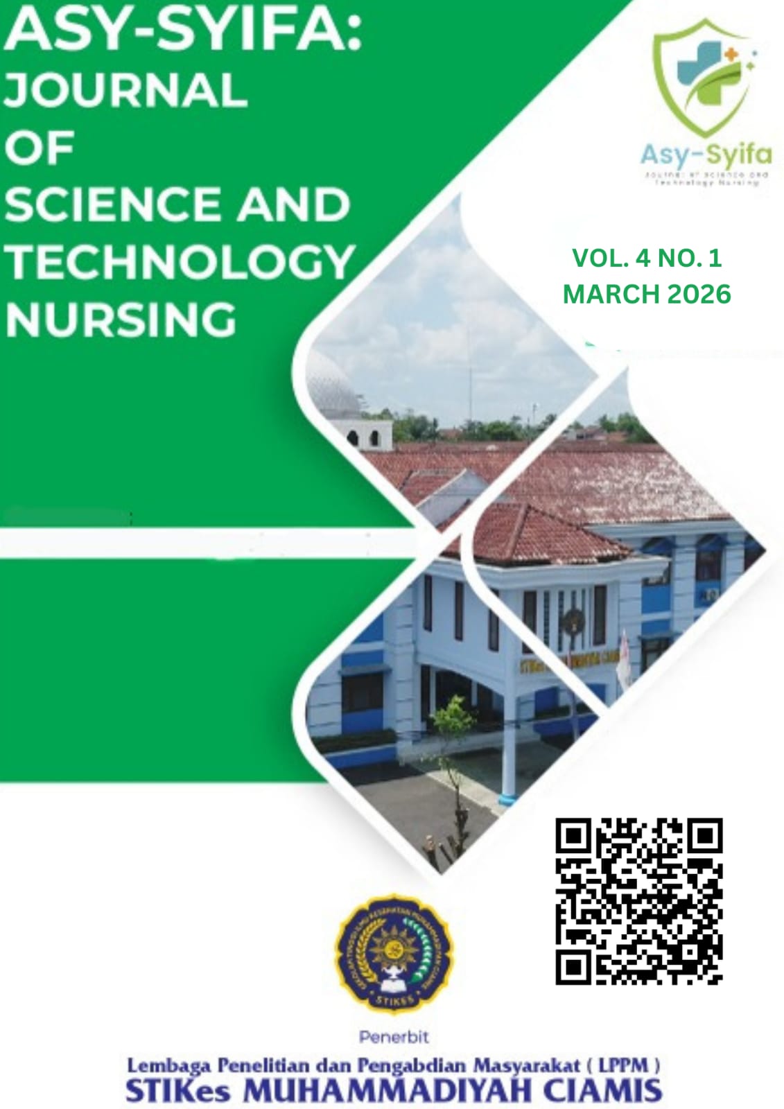 					View Vol. 4 No. 1 (2026): Asy-Syifa: Journal of Science and Technology Nursing
				